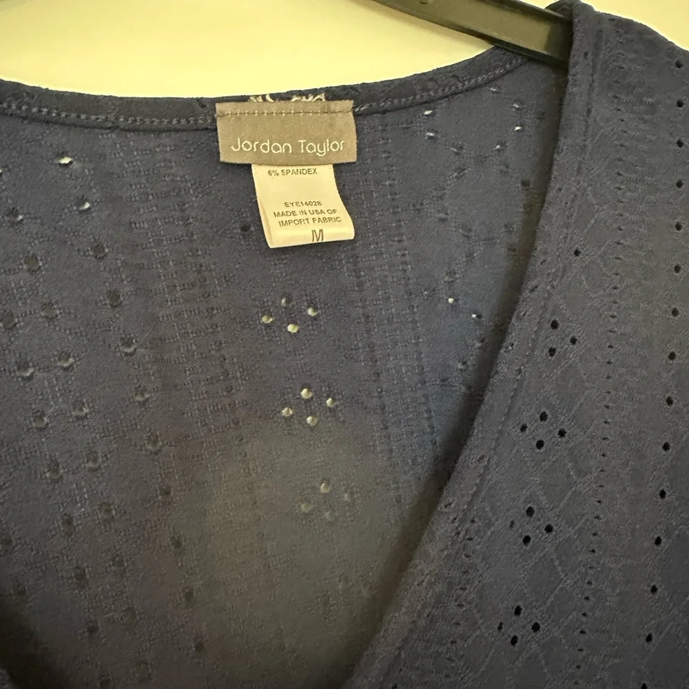 Jordan Taylor Deep Blue V-Neck Cover Up - Picture 3 of 3